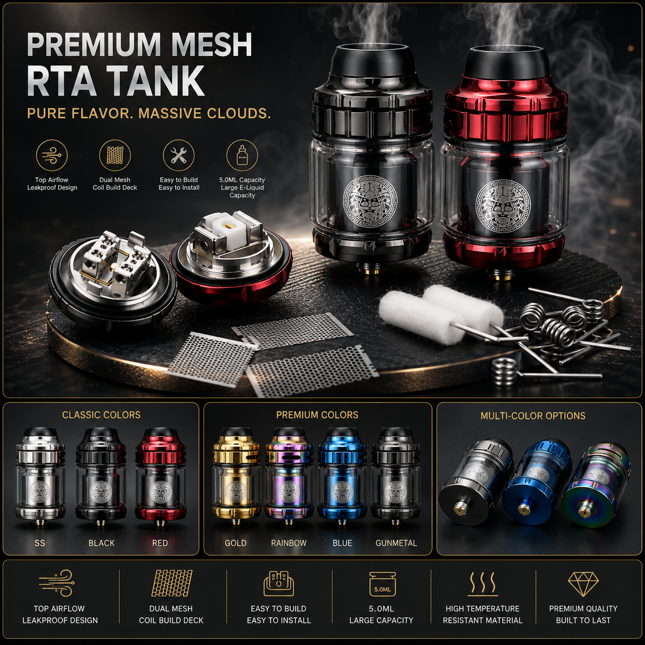 810 drip tips Vape rta RTA for – Vape Coil Replacement Bewertung und Preis