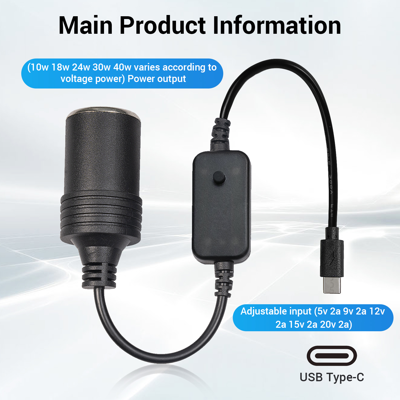 1pc 5V 2A USB To 12V Cigarette – Accessories Experts Vape Bewertung und Preis