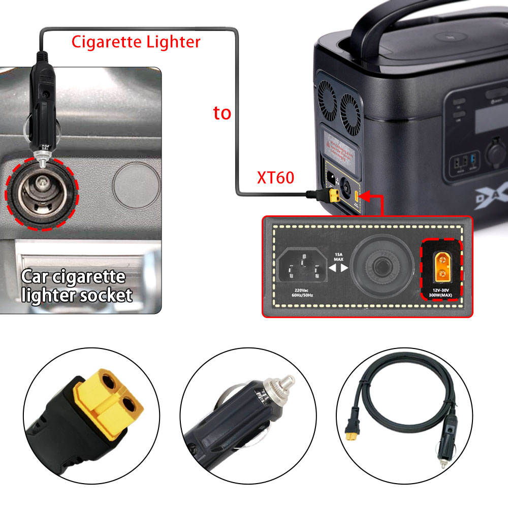 XT60 16AWG Plug Car Cigarette  – Accessories Experts Vape Bewertung und Preis
